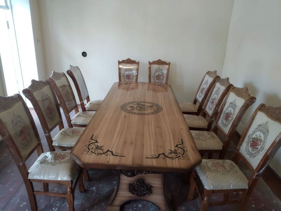 Stol stul 12~talik mexmonxona uchun mebel narxini kelishamiz