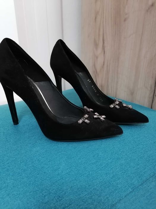 Pantofi stiletto piele naturala