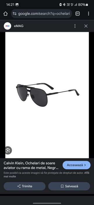 Ochelari de soare Calvin Klein