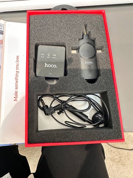 Hoco Selected Stream Wireless Microphone With 3 in 1 Receiver
