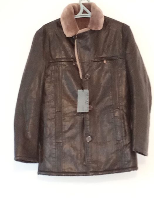 Шуба дубленка с мехом