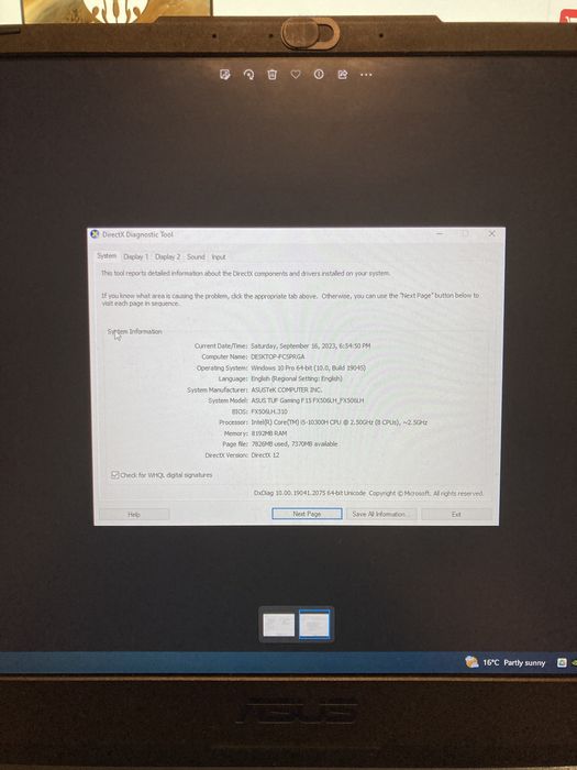 Лаптоп Gaming ASUS TUF F15 FX506LH
