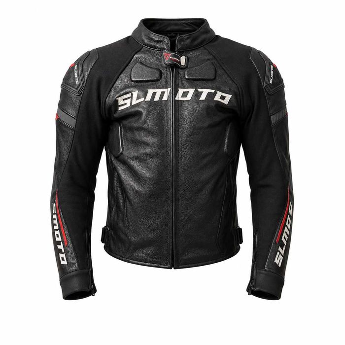 Кожено мото яке SL MOTO  висок клас нов модел чисто ново!