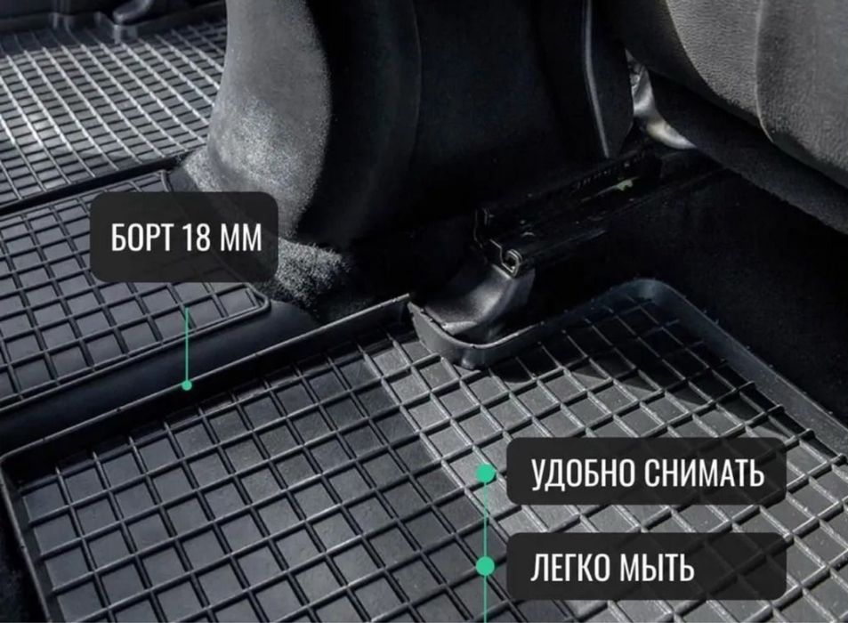 Резиновые полики в салон BMW 5-Серия (e39)