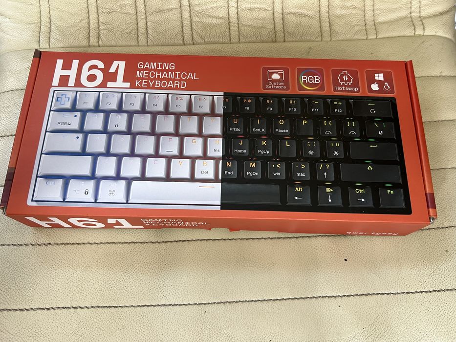 Tastatura Qwertykey Mecanica H61 si Mouse QKM1 Wireless Gaming NOI