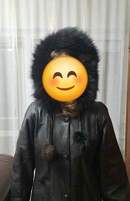 Палто от естествена кожа – размер XL