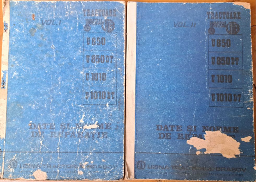 Carti tehnice tractoare UTB 850 si 1010, Almanahuri Auto romanesti