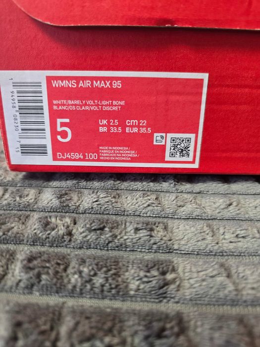 Оригинални маратонки/сникърси NIKE Air Max 95 DJ4594 100 размер 35.5