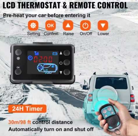 5 кВт 12 волта Суха дизелова печка  за камиони и бусове НОВА