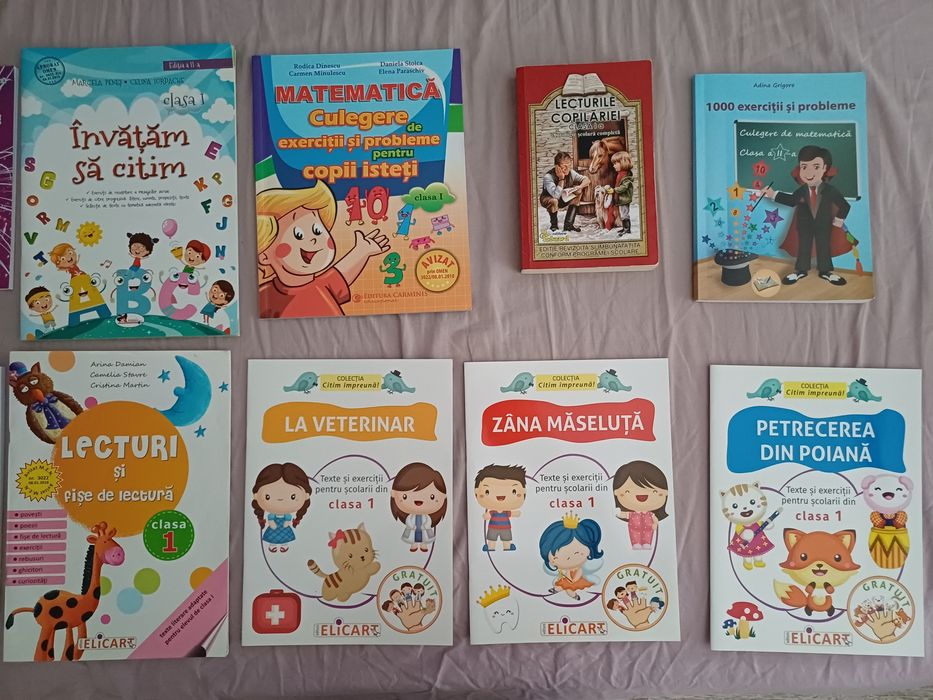 Carti si caiete de lucru pentru vacanta, concurs , lectura clasa I II