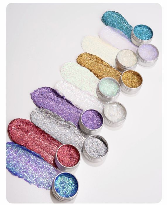 Глиттер гель для лица, тела и волос, блестки