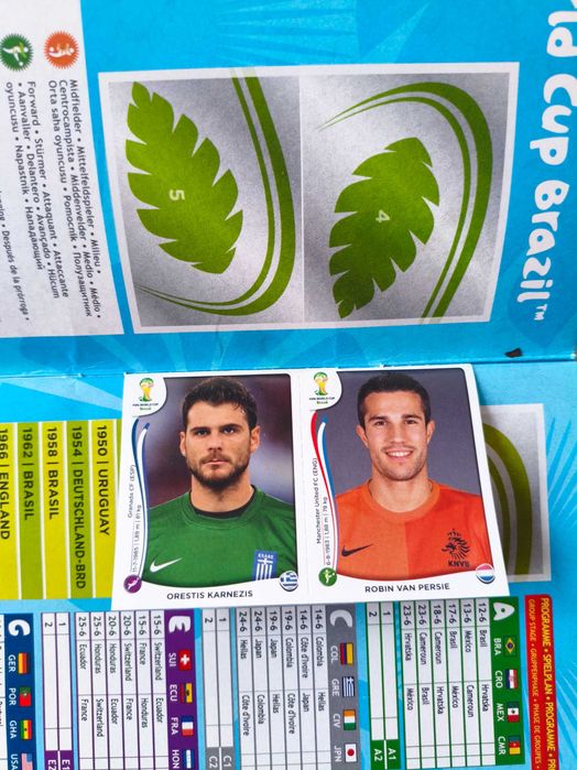 Album Panini GOL World Cup 2014 + Lot 12 stickere (inclusiv Euro 2008