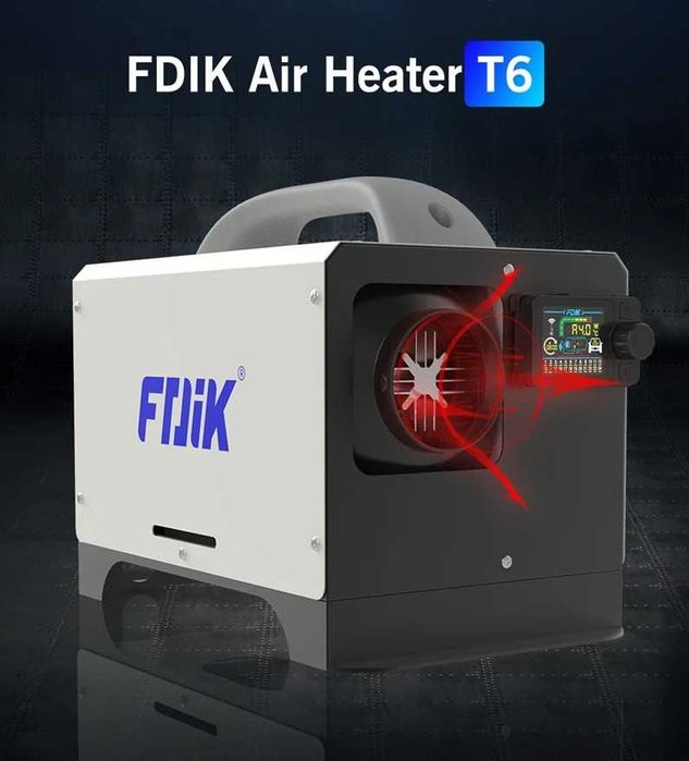 Incalzitor Diesel 8KW  FDIKcu sursa alimentare,telecomanda & Bluetooth