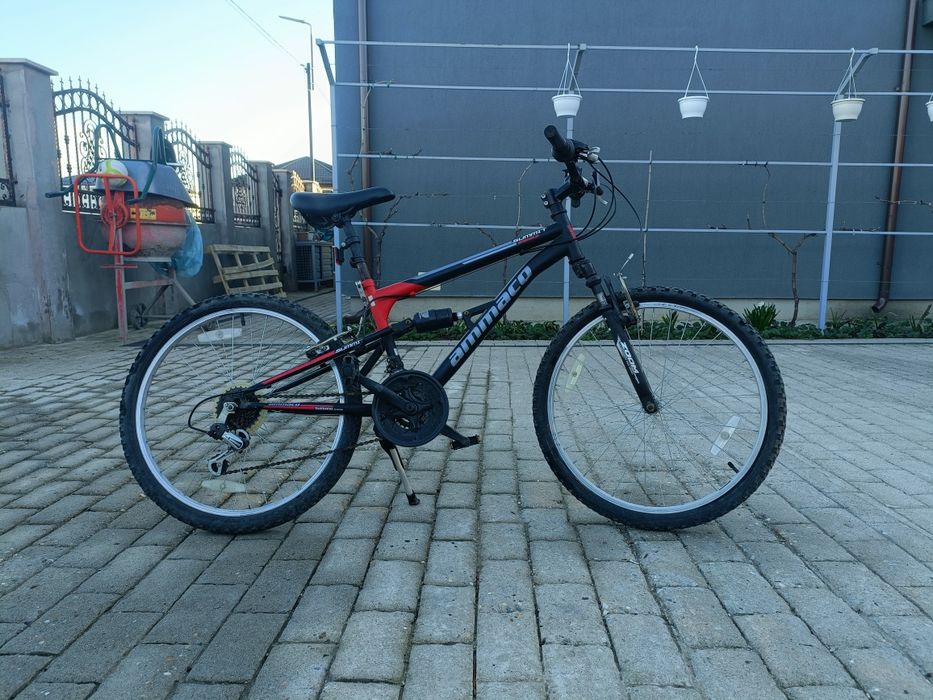 Summit 24" Wheel 14" Frame Full Suspension Off Road Mountain Bike Blac