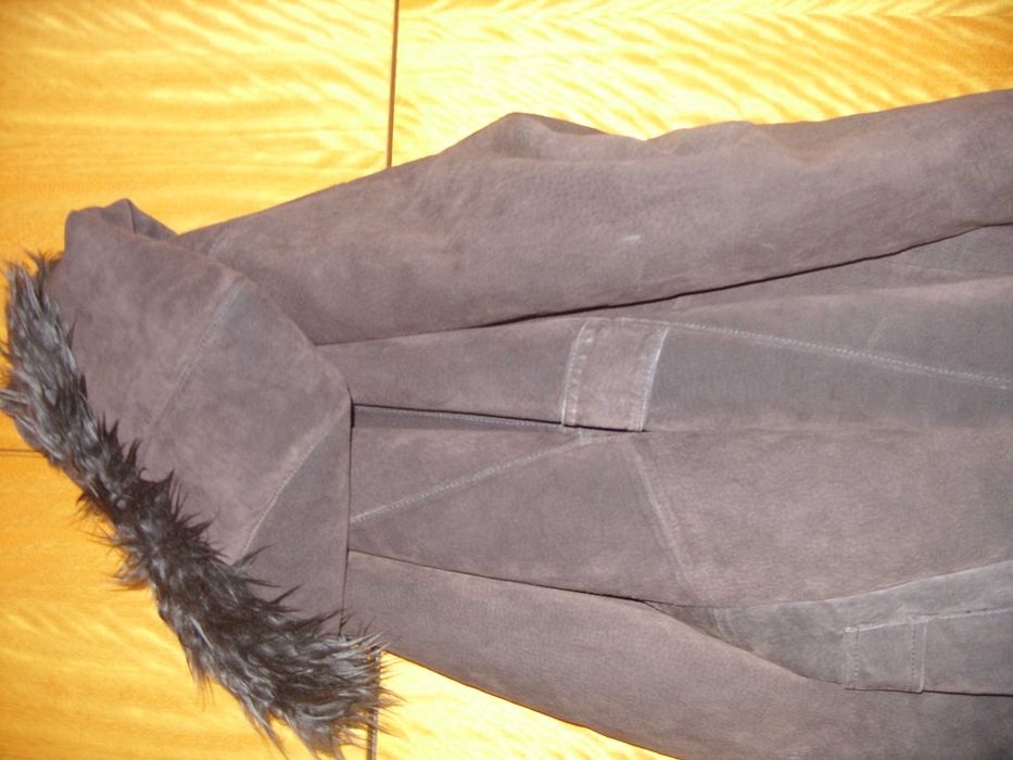 дамски дълг кожух с качулка