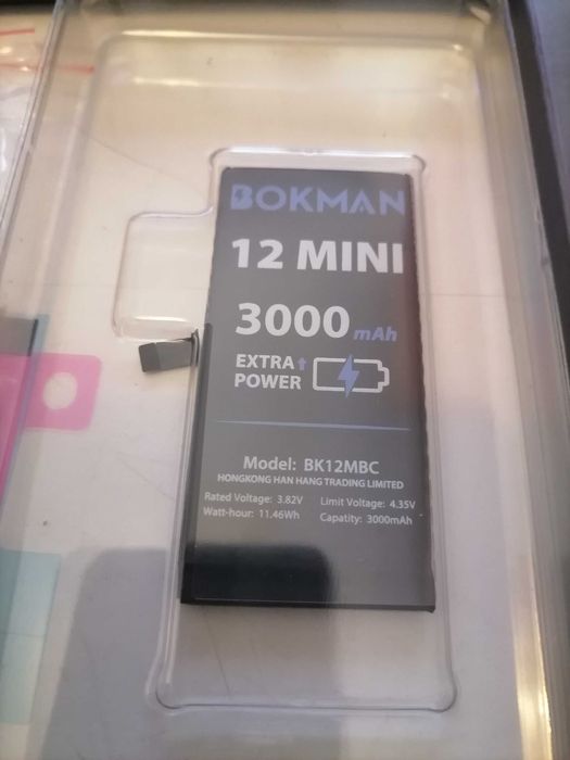 Baterie Bokman pentru iPhone 12 Mini 3000mAh cu set inlocuire complet