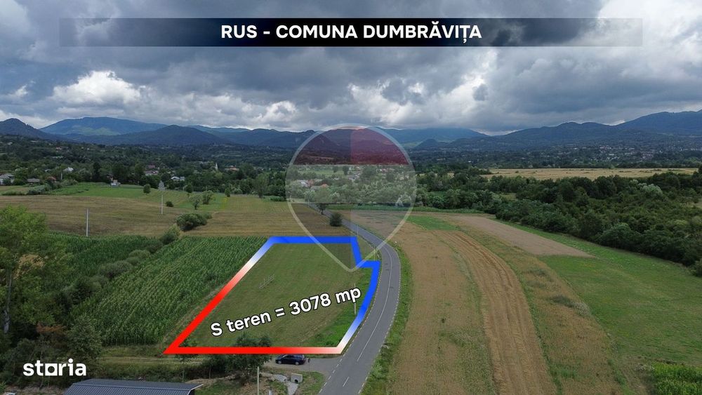 Teren intravilan în Rus | 3.079 mp | Ideal locuință sau investiție