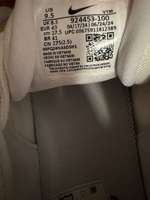 Vapor Max Nike albi