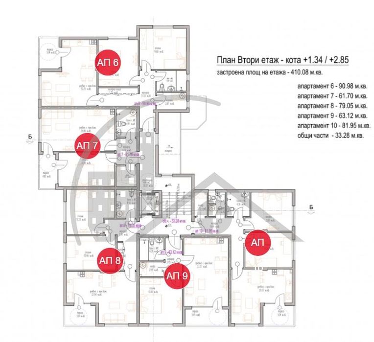Продава се Тристаен апартамент в Варна, м-т Траката - 100 кв.м за 1250 €/кв.м - Снимка #2