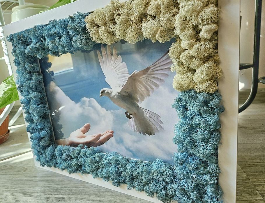 ЖИВА Картина със скандинавски мъх