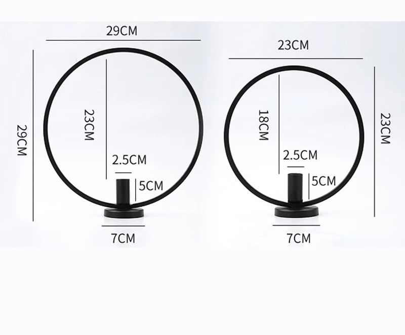 SET 2 buc. Suport sfesnic din fier pentru lumanari