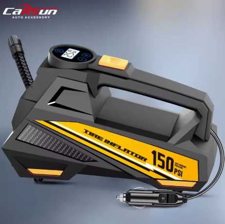 Compresor Auto Electric Portabil 12V – 150 PSI | LED | Mașină, Motocicletă, Bicicletă
