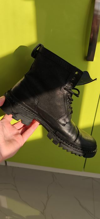 Bocanci tip army, Piele, Otter, Negri, 42.5