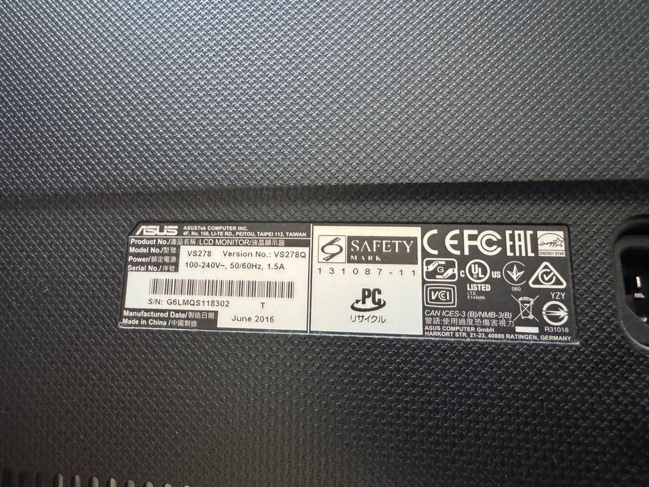 Монитор ASUS  27”