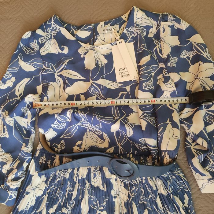 Рокля Espiga- синьо и бяло