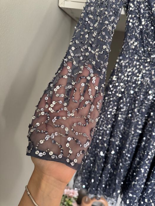 Официална къса рокля с пайети eu34 хс размер Jake*s бляскава