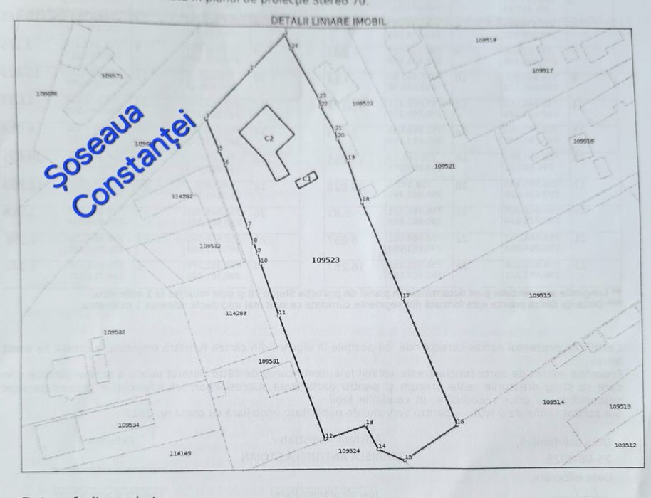 Vând teren intravilan în Cobadin, cu suprafața de 3.800 mp și 33 m deschidere la șosea, situat într-o zonă buna, cu acces facil.