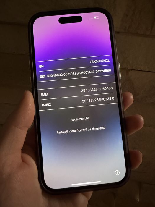 Vand iphone 14 pro 256gb