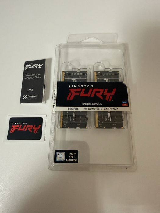 Kit Memorie RAM Laptop Kingston FURY Impact 32GB (2x16GB) DDR4 3200MHz CL20 – Stare impecabilă