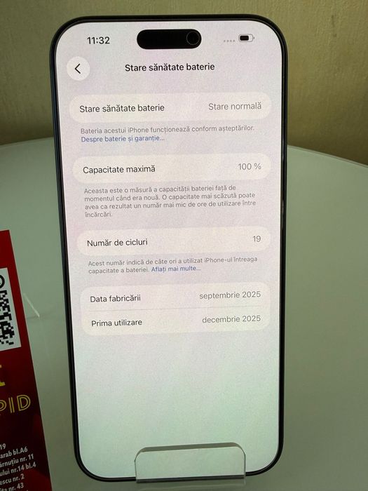 Iphone 17 Pro Max 100% 256gb Amanet BKG