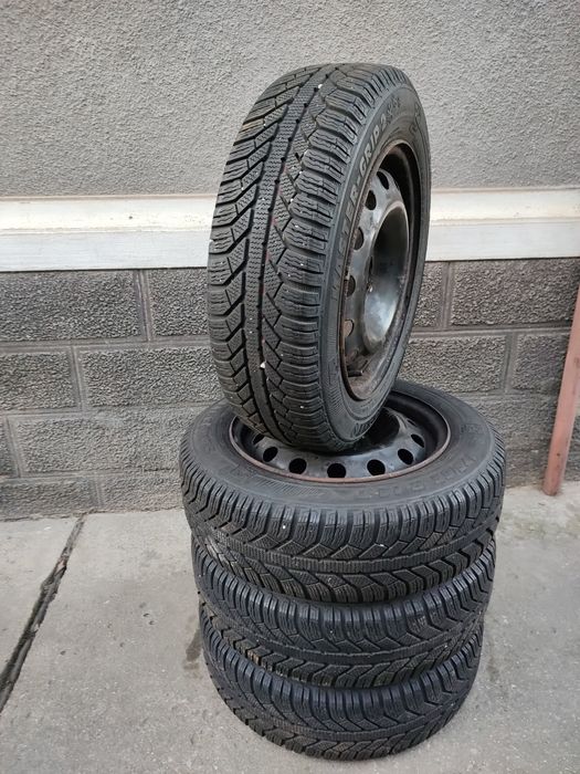 Vând Set Jante 4x108+Cauciucuri 175/65/14 M+S Semperit Import Germania