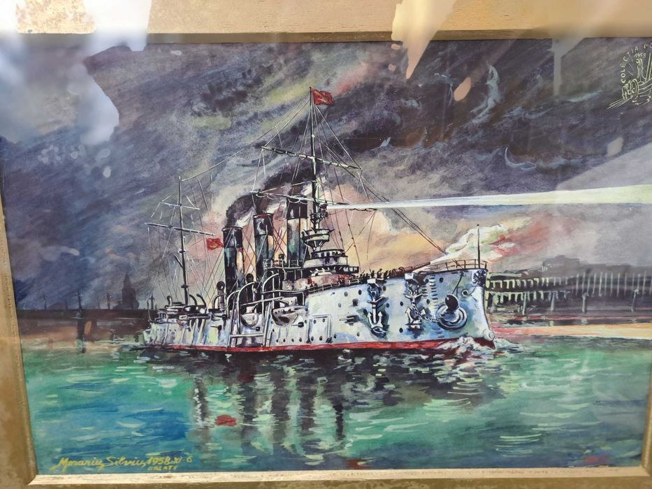 tablou acuarela 67/52 cm semnat Morariu Silviu datat 1958