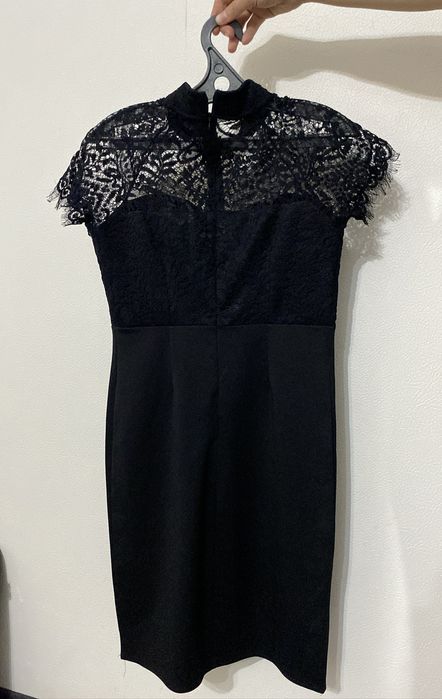 Платье,черное вечернее, до колен!!