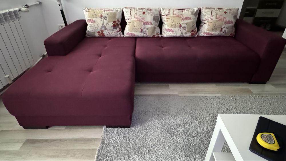 Colțar extensibil cu lada depozitare