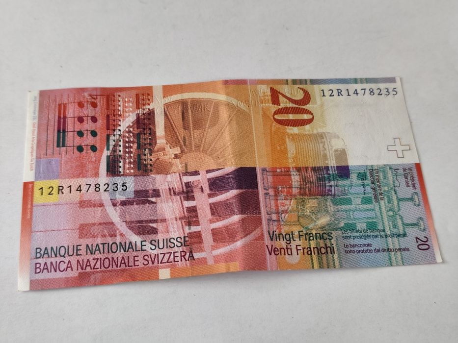 Банкнота 20 швейцарски франка – Артур Онегер 1994 г