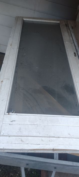 Vind 2 uși geam termopan profil lemn