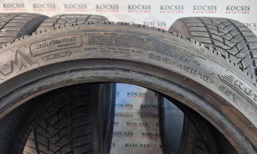 Anvelope second hand iarna m+s 225 45 18 Dunlop (Runflat)