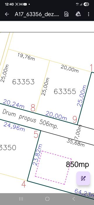 Vând teren intravilan în Băcia