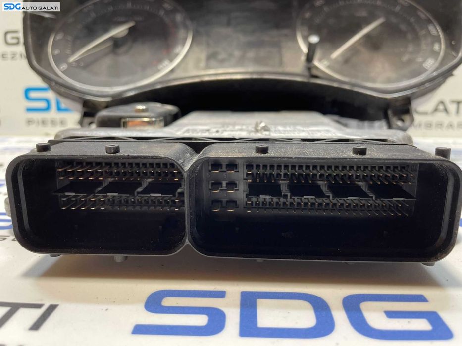 Kit Pornire ECU Calculator Motor Cip Cheie Ceas Bord Imobilizator Skoda Octavia 2 2.0 TDI BKD 2004 - 2008 Cod 03G906016HF 0281012292 [2729X] [2730X]