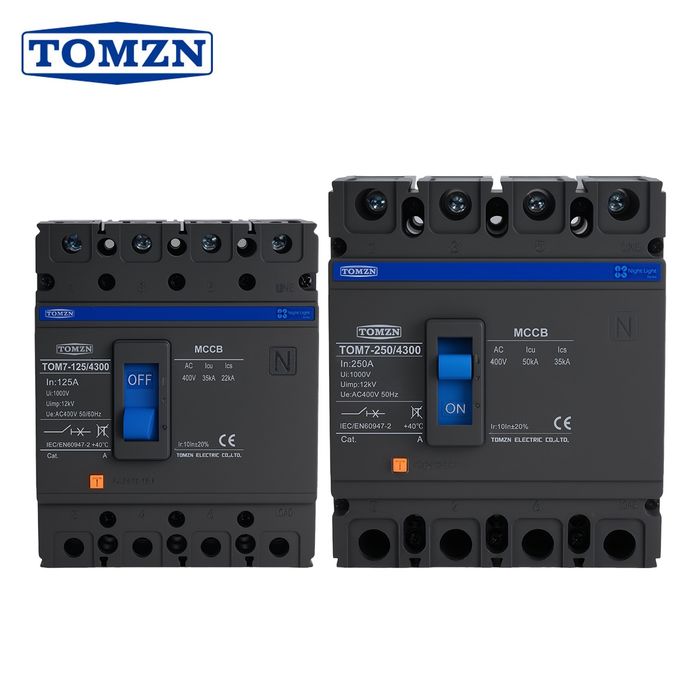 4P MCCB 100A-250A трифазен автоматичен прекъсвач лят корпус