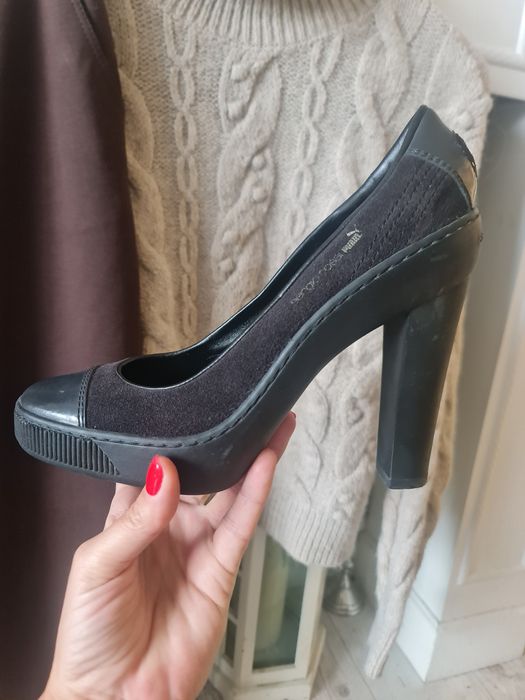 Sergio Rossi & Puma, естествен велур