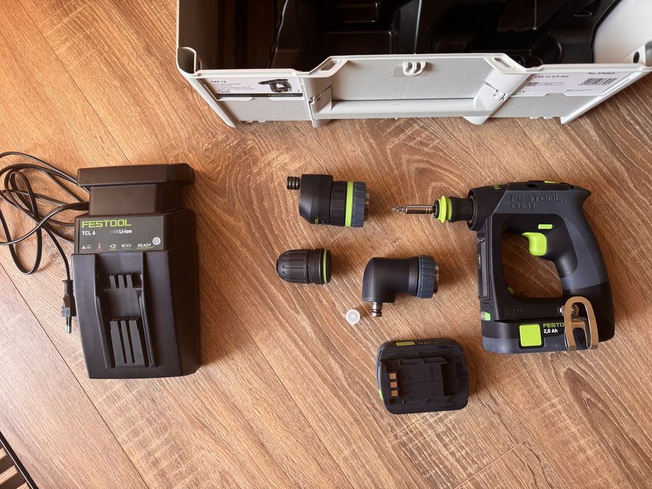 Festool CXS 12 2,5-Set + EX-UNI + 2 acumulatori | Garanție 09/2027