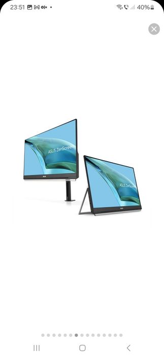 Monitor Portabil ASUS ZenScreen MB249C 24 inch