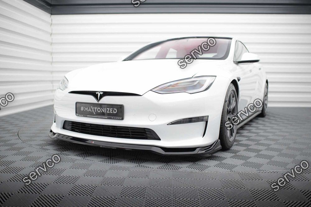 Prelungire bara fata Tesla Model S Plaid Mk1 2021- v3 - Maxton Design