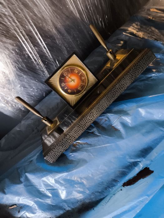 Письменный набор часы