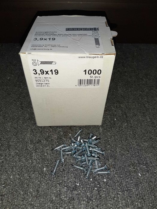 Винтове 3.9x19,4.2x25 и крепежи за дограма